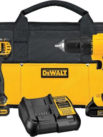 20V MAX Cordless Drill And Impact Driver Combo Kit With 2 Batteries And Fast-Charging Station - DCD771