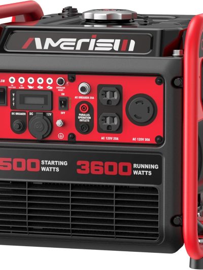 4500W Gas Inverter Generator, 223cc 4-Stroke, 120V 30A RV Outlet