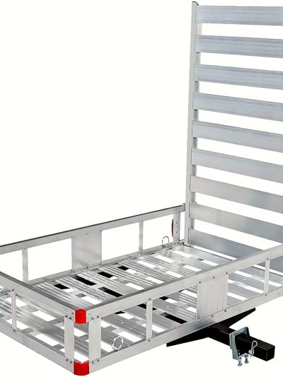Aluminum Hitch Mount Cargo Carrier With 47 in Long Ramp, 1 Pack - 80779