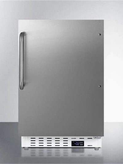 ADA Compliant Built-In Freestanding Manual Defrost All-Freezer, White Cabinet - 32 x 19.88 x 22.5 in