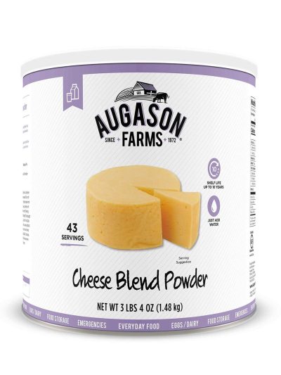 Augason Farms Cheese Blend Powder, Certified Gluten Free, #10 Can