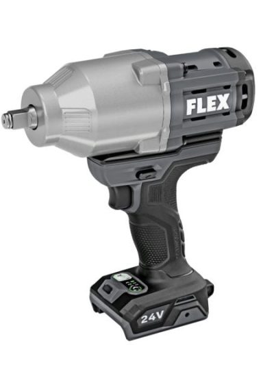 24V Brushless 1/2 Inch Cordless Impact Wrench, Variable Speed, Tool Only - Gray