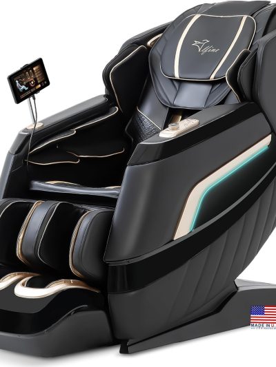 Alfine 4D Full Body Massage Chair With SL Track, Yoga Stretch, Zero Gravity, Heating, AI Voice Control - A66
